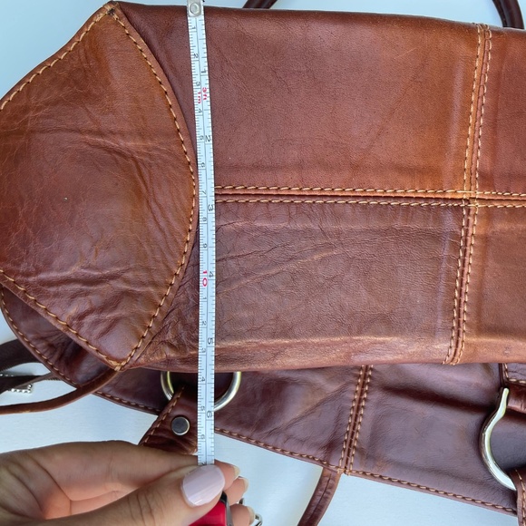 NWOT Genuine Leather Brown Purse - Picture 8 of 9